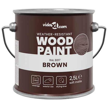 Wood Paint Brown 16.5 x 16.5 x 16 cm Wall Print