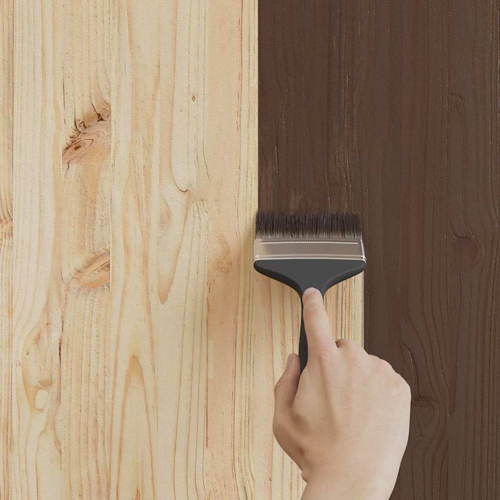 Wood Paint Brown 16.5 x 16.5 x 16 cm Wall Print