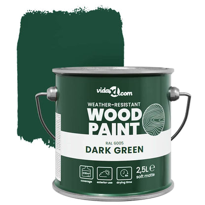 Wood Paint Green 16.5 x 16.5 x 16 cm Wall Print