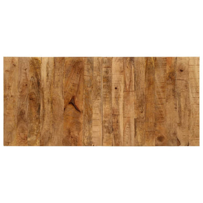 Tractor Bar Table Red and Brown 55x120x107 cm Solid Wood Mango