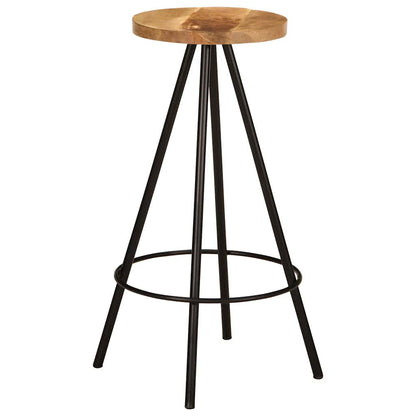 7 Piece Bar Set Solid Wood Mango