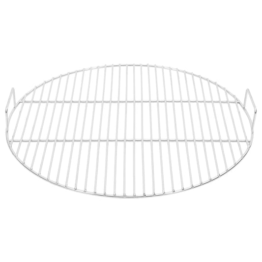 BBQ Grill Grate with Handles Round Ø54 cm 304 Stainless Steel