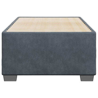 Bed Frame without Mattress Dark Grey Single Velvet