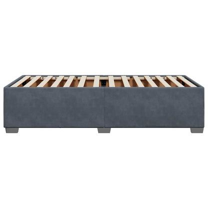 Bed Frame without Mattress Dark Grey Single Velvet