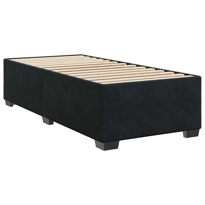 Bed Frame without Mattress Black Single Velvet
