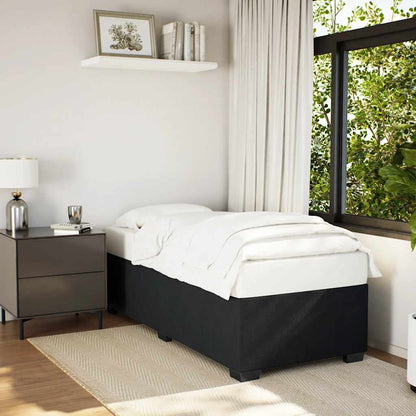 Bed Frame without Mattress Black Single Velvet