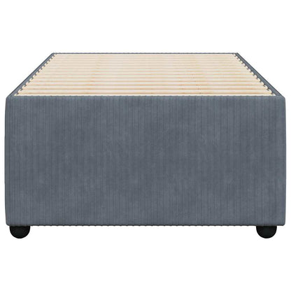 Bed Frame without Mattress Dark Grey Single Velvet