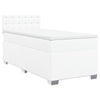 Box Spring Bed with Mattress White 80x200 cm Faux Leather