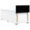Box Spring Bed with Mattress White 80x200 cm Faux Leather