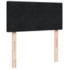 Box Spring Bed with Mattress Black 90x200 cm Velvet