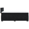 Box Spring Bed with Mattress Black 90x200 cm Velvet