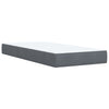 Box Spring Bed with Mattress Dark Grey 100x200 cm Velvet