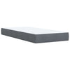 Box Spring Bed with Mattress Dark Grey 100x200 cm Velvet