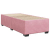 Box Spring Bed with Mattress Pink 100x200 cm Velvet