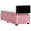 Box Spring Bed with Mattress Pink 100x200 cm Velvet