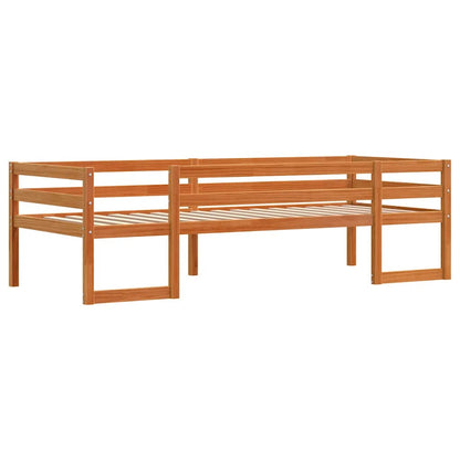 Kids' Bed Frame without Mattress Wax Brown 80x200 cm