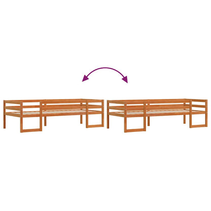 Kids' Bed Frame without Mattress Wax Brown 80x200 cm