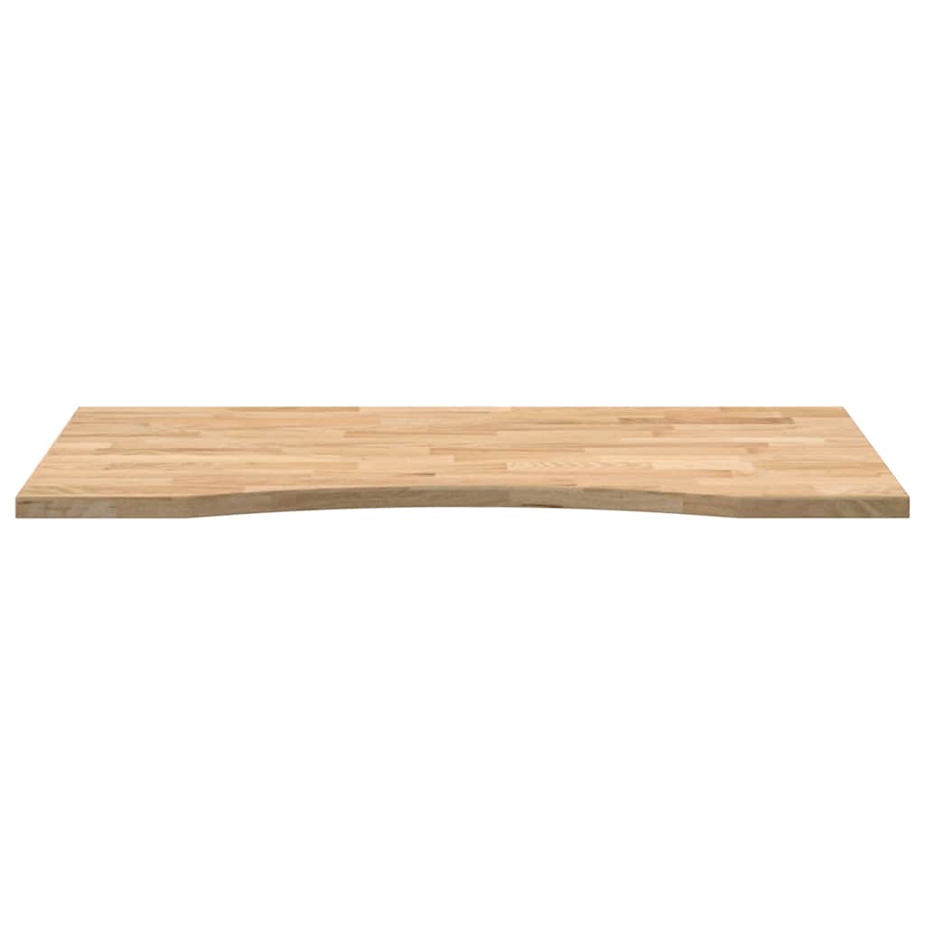 Desk Top Untreated 100x50x2.5 cm Solid Wood Oak Rectangular