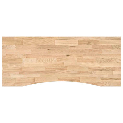 Desk Top Untreated 120x50x2.5 cm Solid Wood Oak Rectangular