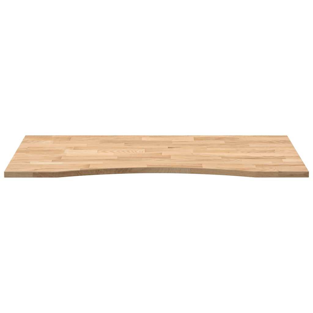 Desk Top Untreated 120x50x2.5 cm Solid Wood Oak Rectangular