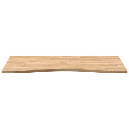 Desk Top Untreated 120x50x2.5 cm Solid Wood Oak Rectangular