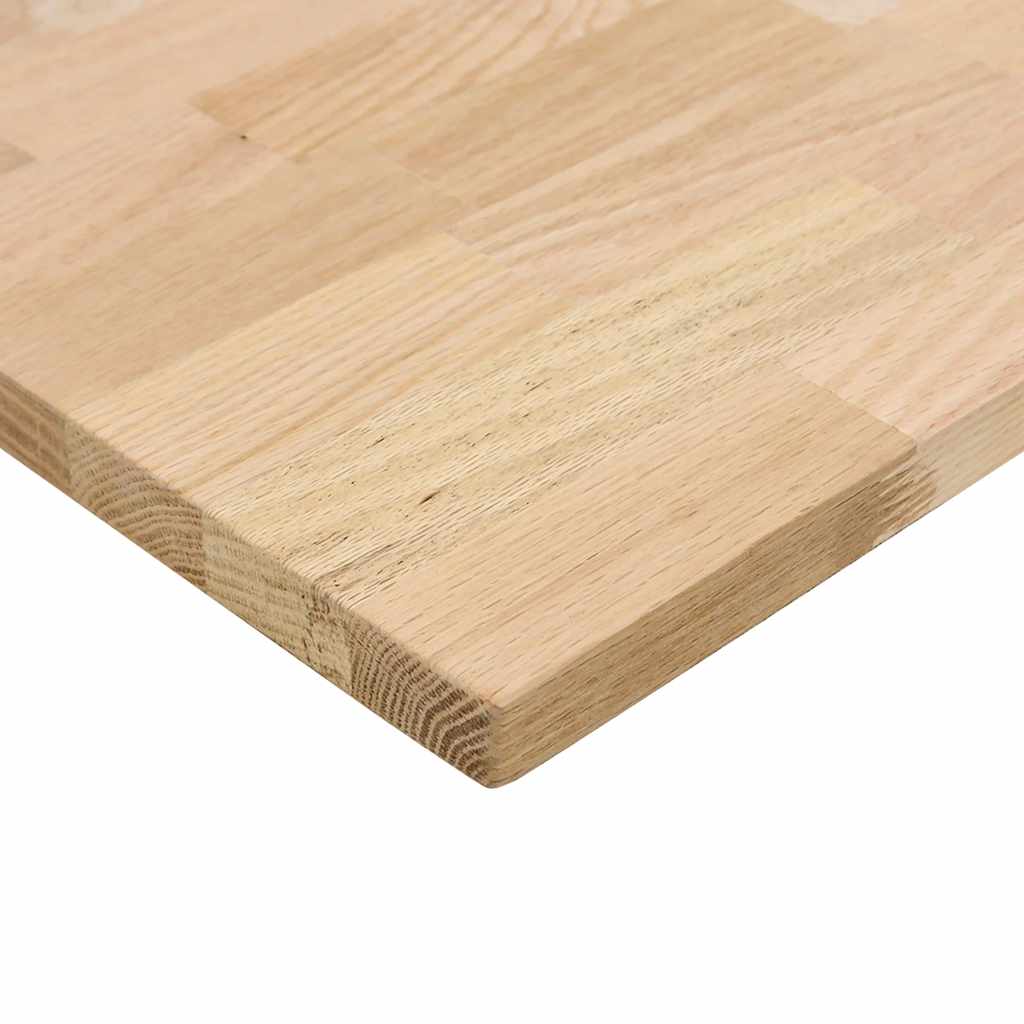 Desk Top Untreated 120x50x2.5 cm Solid Wood Oak Rectangular