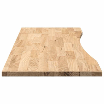 Desk Top Untreated 140x50x2.5 cm Solid Wood Oak Rectangular