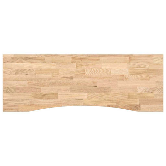 Desk Top Untreated 140x60x2,5 cm Solid Wood Oak Rectangular