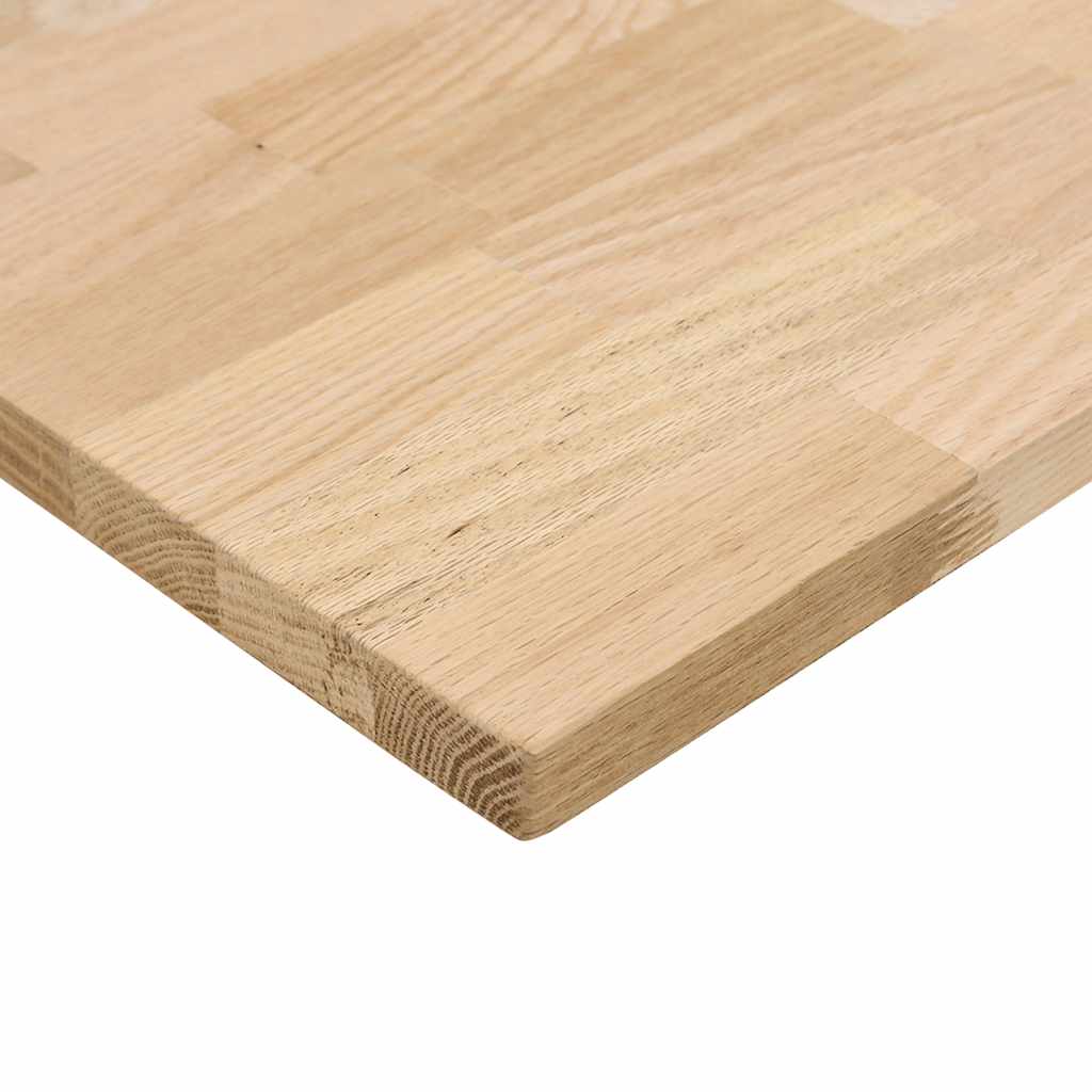Desk Top Untreated 140x60x2.5 cm Solid Wood Oak Rectangular