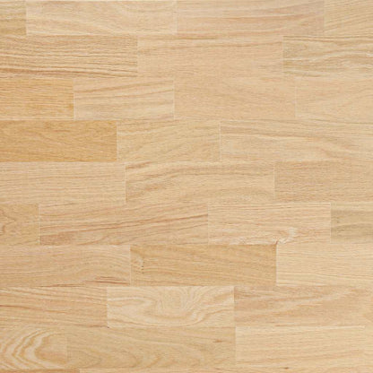 Desk Top Untreated 100x80x2.5 cm Solid Wood Oak Rectangular