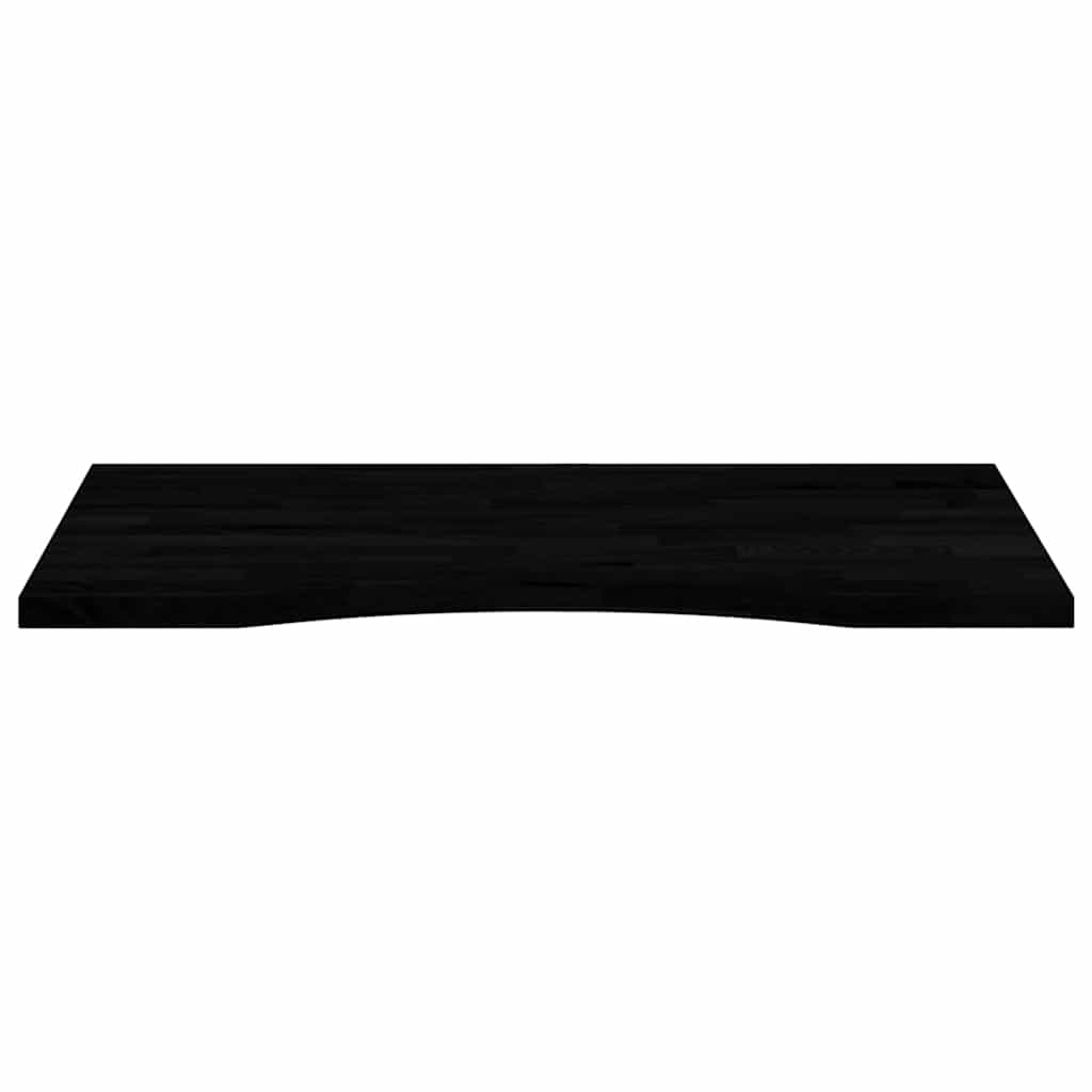 Desk Top Dark Brown 80x50x2.5 cm Solid Wood Oak Rectangular