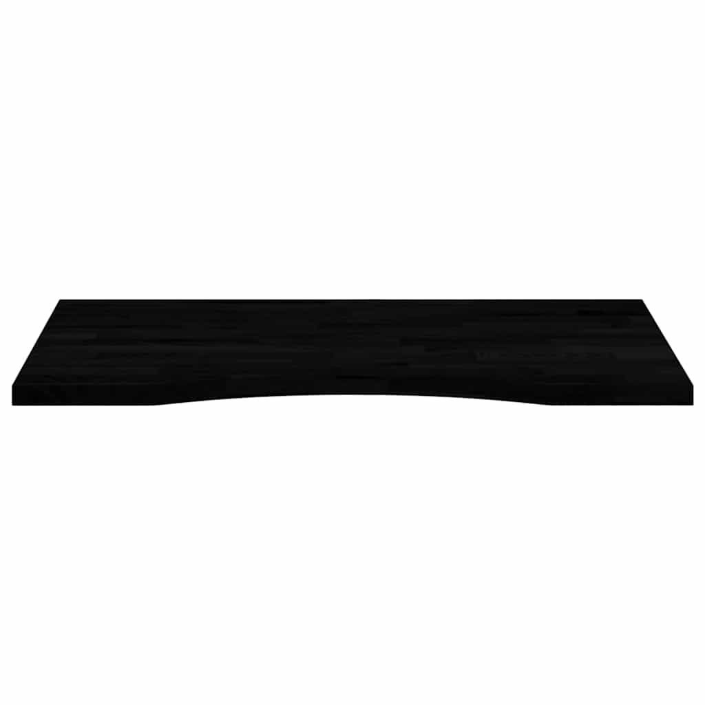 Desk Top Dark Brown 80x60x2.5 cm Solid Wood Oak Rectangular