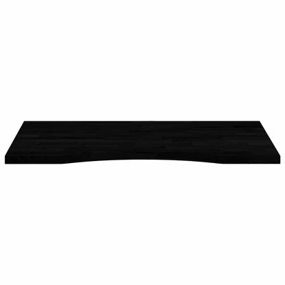 Desk Top Dark Brown 80x60x2.5 cm Solid Wood Oak Rectangular