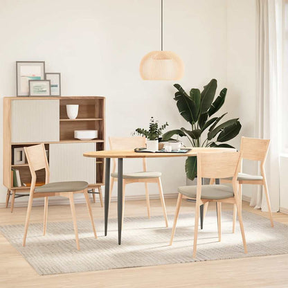 Table Top 140x60x2 cm Solid Wood Oak Oval