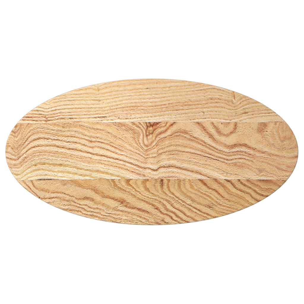 Table Top 80x40x4 cm Solid Wood Oak Oval