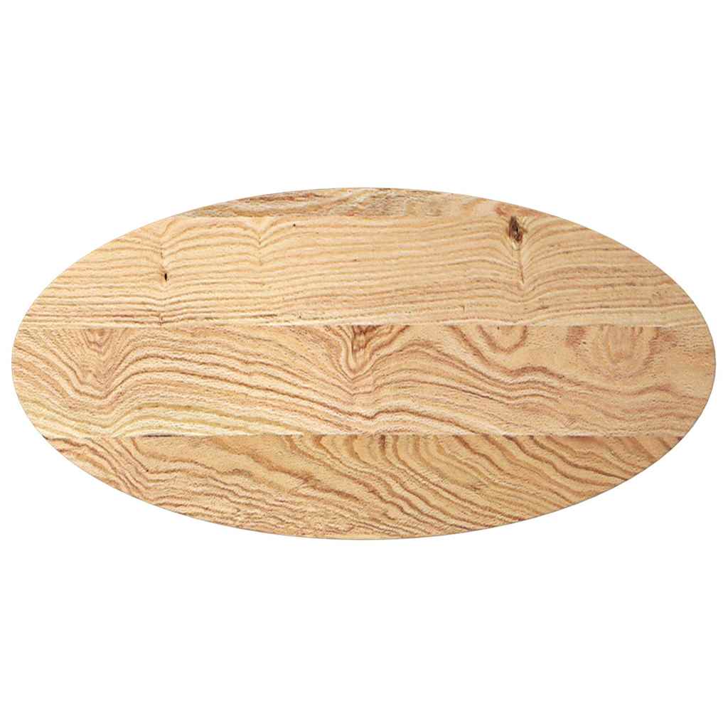 Table Top 100x50x4 cm Solid Wood Oak Oval