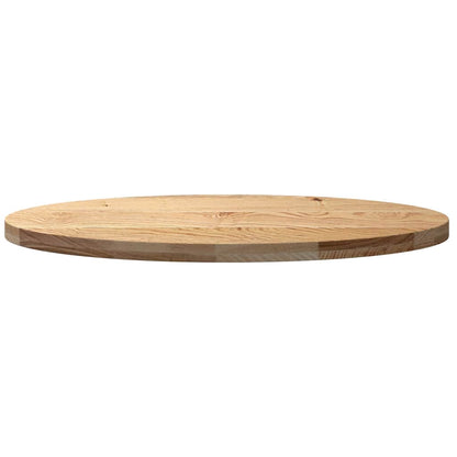 Table Top 100x50x4 cm Solid Wood Oak Oval