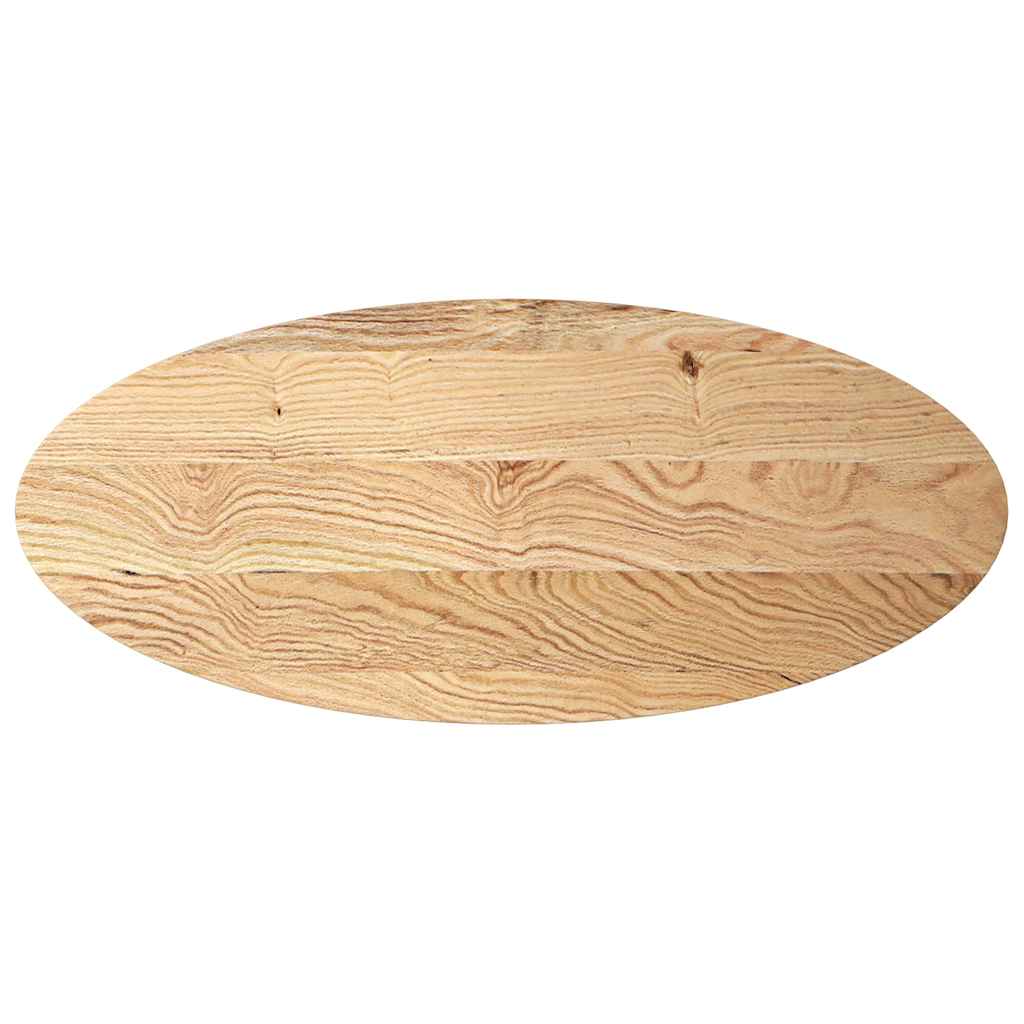 Table Top 140x60x4 cm Solid Wood Oak Oval