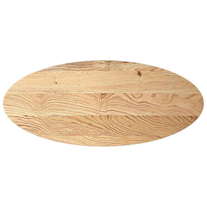 Table Top 140x60x4 cm Solid Wood Oak Oval