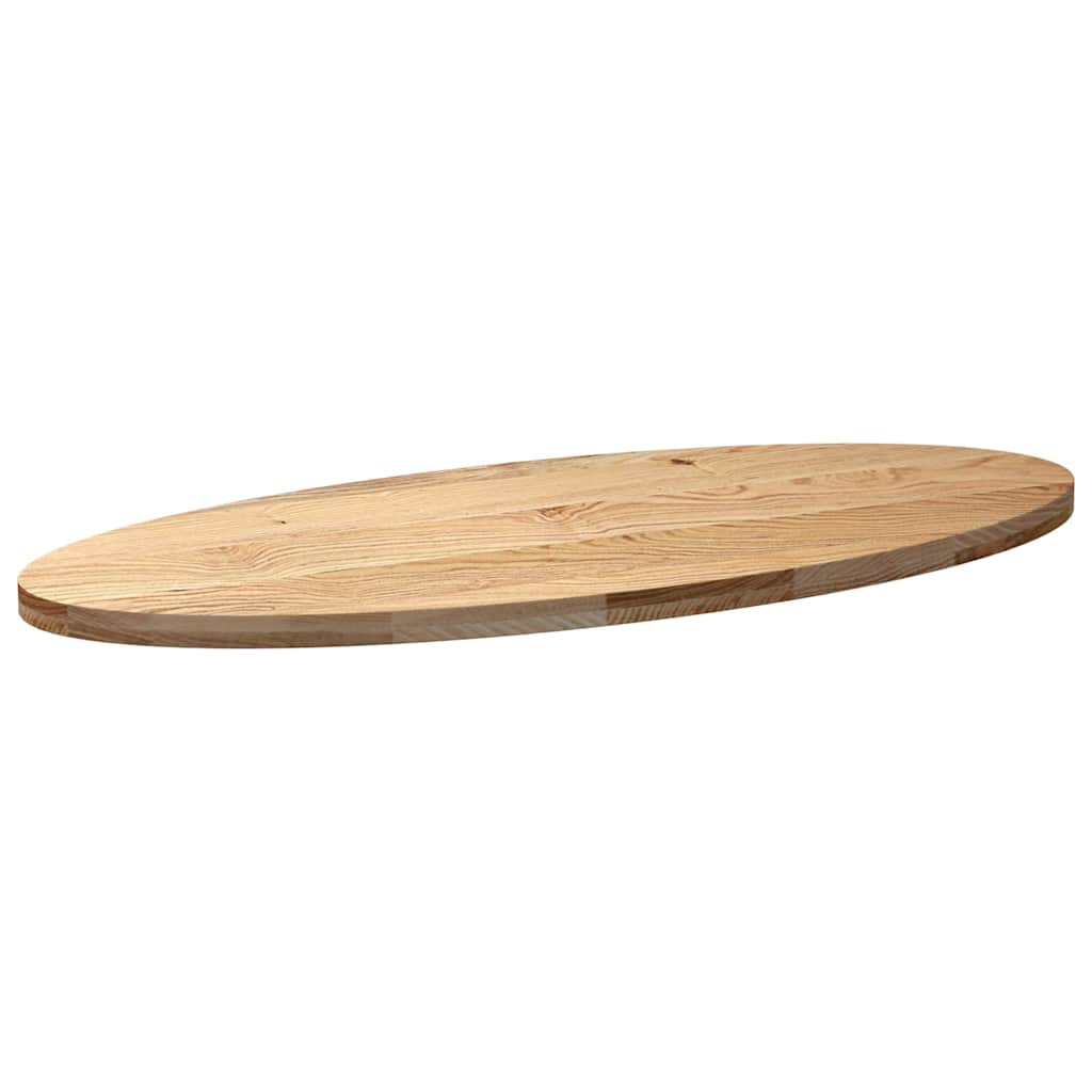Table Top 140x60x4 cm Solid Wood Oak Oval
