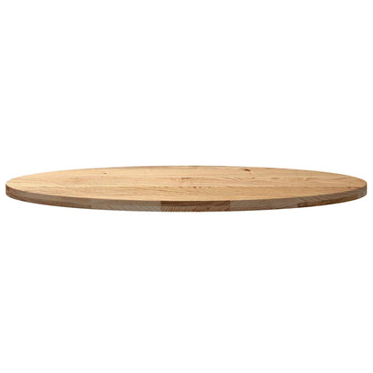 Table Top 140x60x4 cm Solid Wood Oak Oval