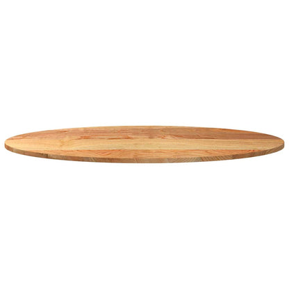 Table Top Light Brown 120x60x2 cm Solid Wood Oak Oval