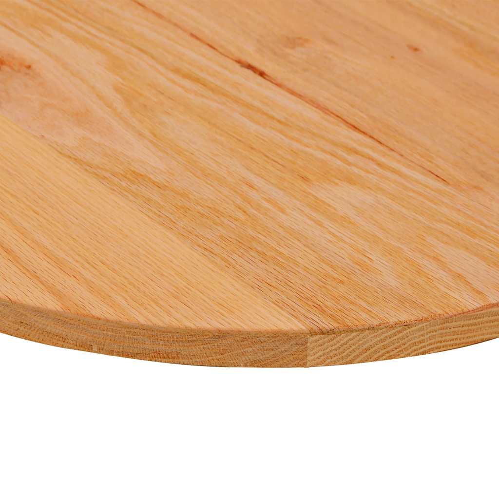 Table Top Light Brown 120x60x2 cm Solid Wood Oak Oval