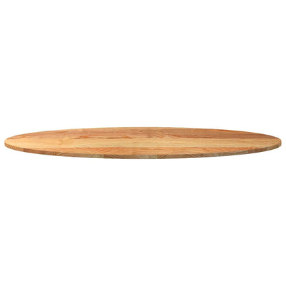 Table Top Light Brown 140x60x2 cm Solid Wood Oak Oval