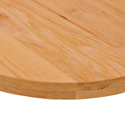 Table Top Light Brown 80x40x4 cm Solid Wood Oak Oval