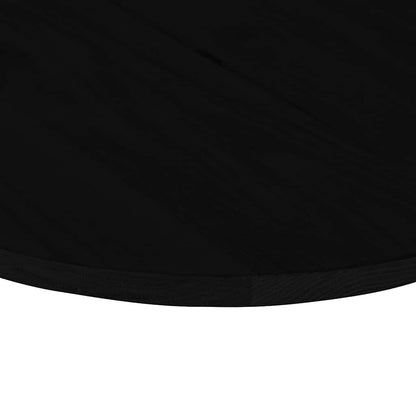 Table Top Dark Brown 140x60x2 cm Solid Wood Oak Oval