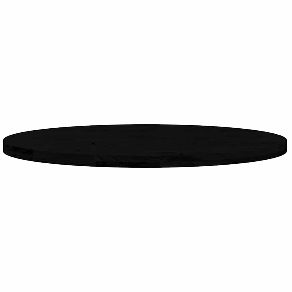 Table Top Dark Brown 100x50x4 cm Solid Wood Oak Oval