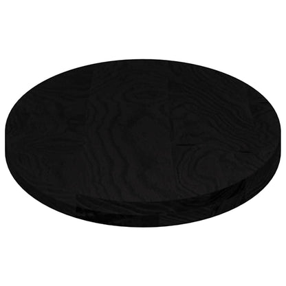 Table Top Dark Brown 100x50x4 cm Solid Wood Oak Oval