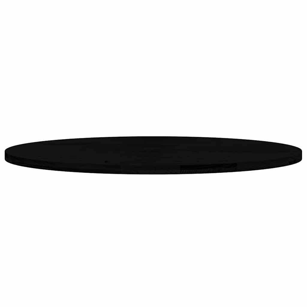 Table Top Dark Brown 140x60x4 cm Solid Wood Oak Oval