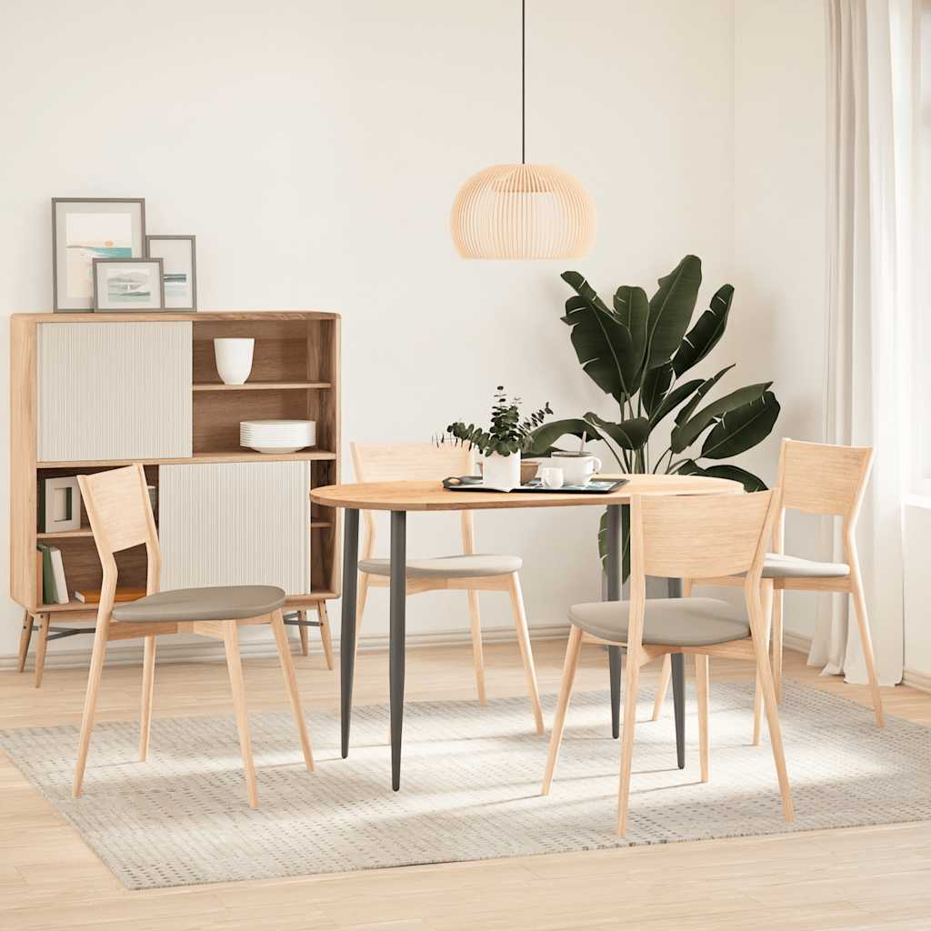 Table Top 120x60x2 cm Solid Wood Oak Oval